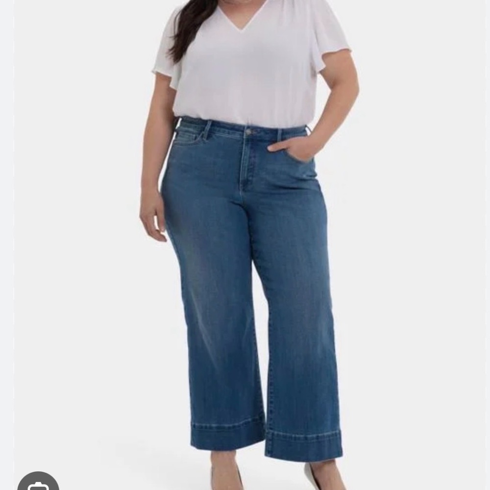 NYDJ Theresa wide legged jeans 1X